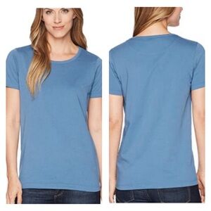 Filson ‘Whidbey’ Scoop Neck T-Shirt in Blue Sea
